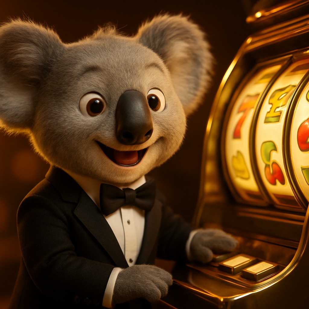 fd7 সজ্জিত গেমিং প্ল্যাটফর্মের আলোকময় পরিবেশে আর্কেড মেশিনটির পাশে হাসিখুশি একটি চরিত্র